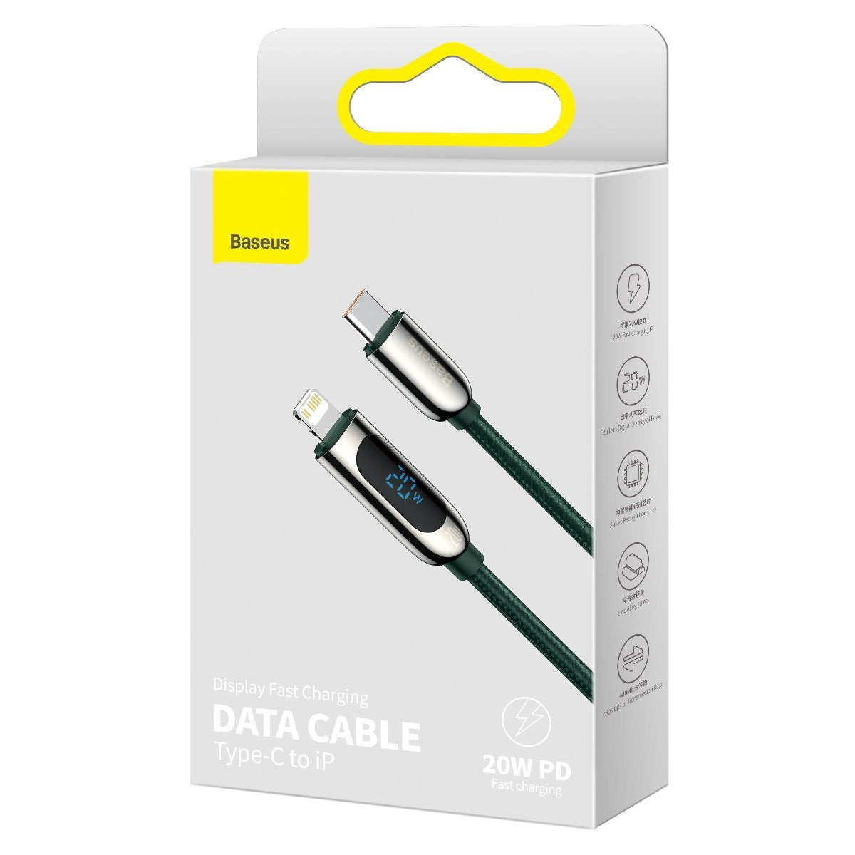 USB-C cable for Lightning Baseus Display, PD, 20W, 2m (green) - Product Image 10