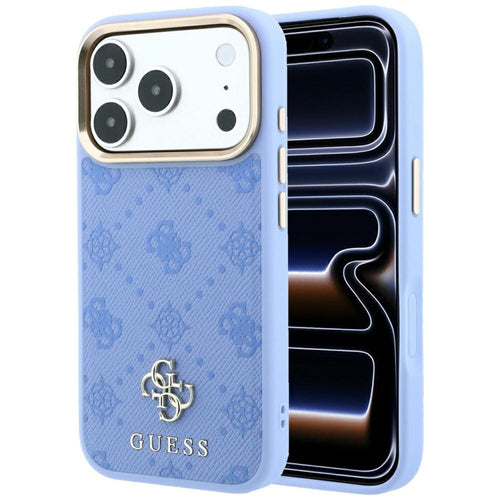 Guess Peony 4G Small Logo MagSafe Case for iPhone 18 Pro Max / 17 Pro Max - Light Blue