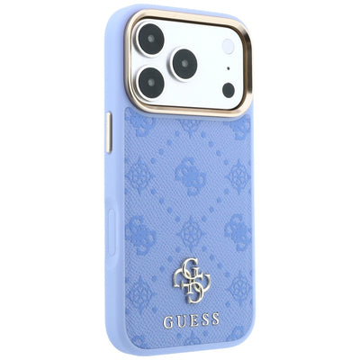 Guess Peony 4G Small Logo MagSafe Case for iPhone 18 Pro Max / 17 Pro Max - Light Blue