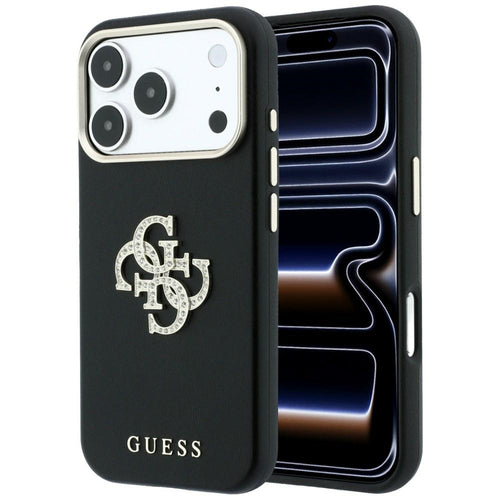 Guess Smooth &amp; Big Strass Logo Case for iPhone 18 Pro / 17 Pro - Black