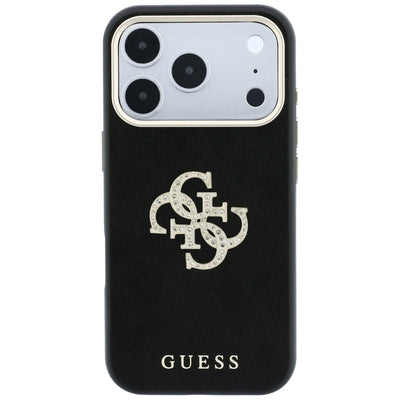 Guess Smooth &amp; Big Strass Logo Case for iPhone 18 Pro / 17 Pro - Black