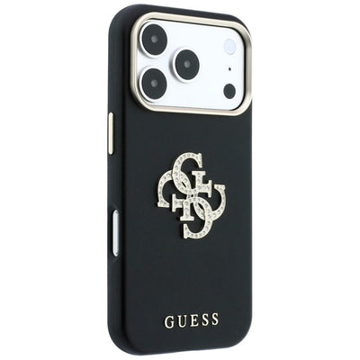 Guess Smooth &amp; Big Strass Logo Case for iPhone 18 Pro / 17 Pro - Black
