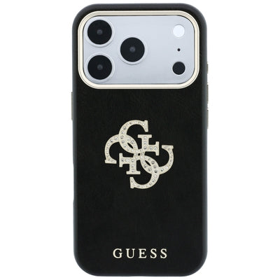 Guess Smooth &amp; Big Strass Logo Case for iPhone 18 Pro Max / 17 Pro Max - Black