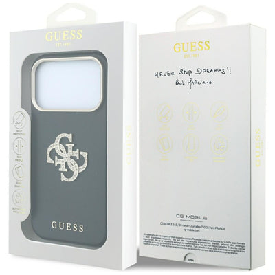 Guess Smooth &amp; Big Strass Logo Case for iPhone 18 Pro Max / 17 Pro Max - Black