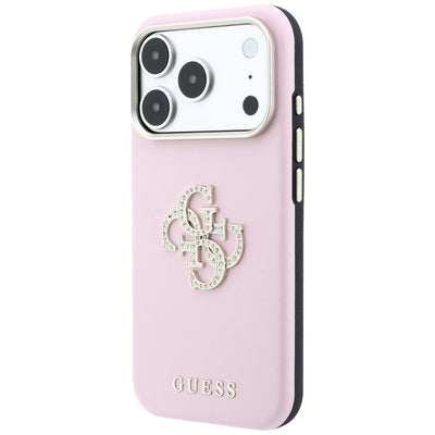 Guess Smooth &amp; Big Strass Logo Case for iPhone 18 Pro Max / 17 Pro Max - Pink