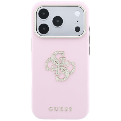 Guess Smooth &amp; Big Strass Logo Case for iPhone 18 Pro Max / 17 Pro Max - Pink