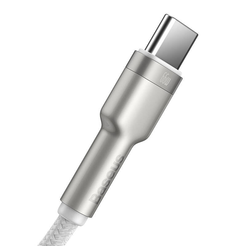 USB cable for USB-C Baseus Cafule, 66W, 1m (white) - Product Image 5