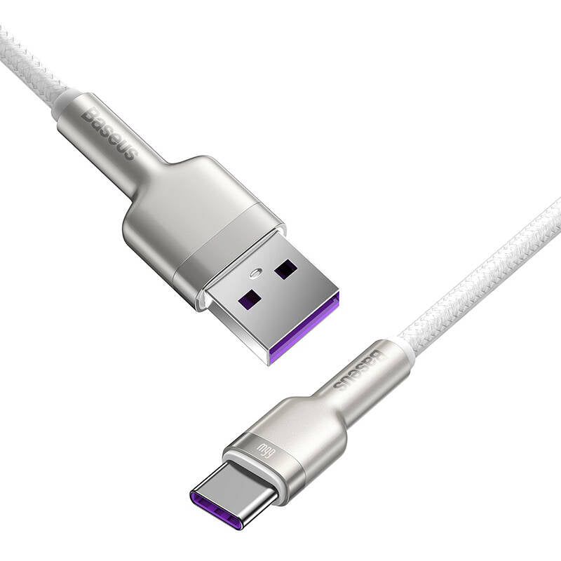 USB cable for USB-C Baseus Cafule, 66W, 1m (white) - Product Image 4
