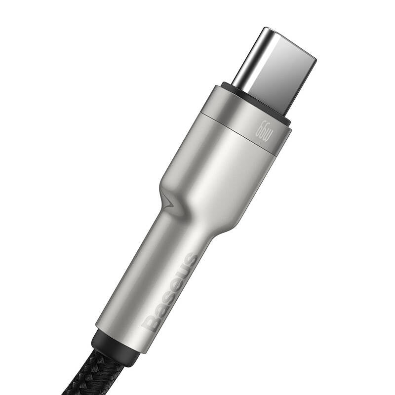 USB cable for USB-C Baseus Cafule, 66W, 0.25m (black) - Product Image 5