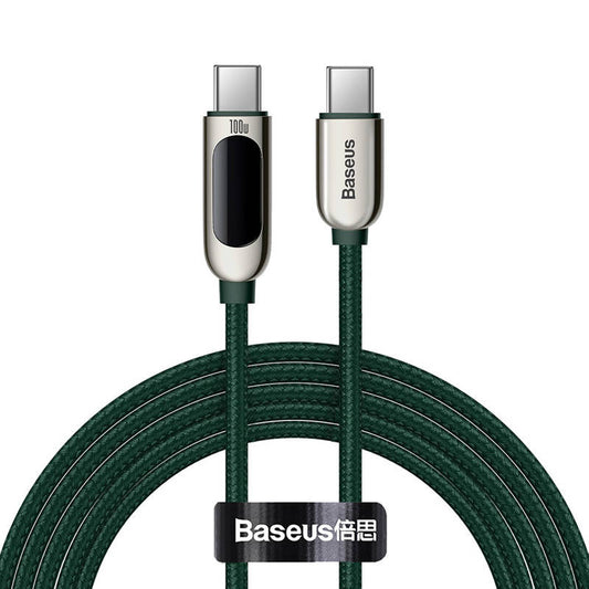 Cable USB-C to USB-C Baseus Display, 100W, 2m (green) - Product Image 2