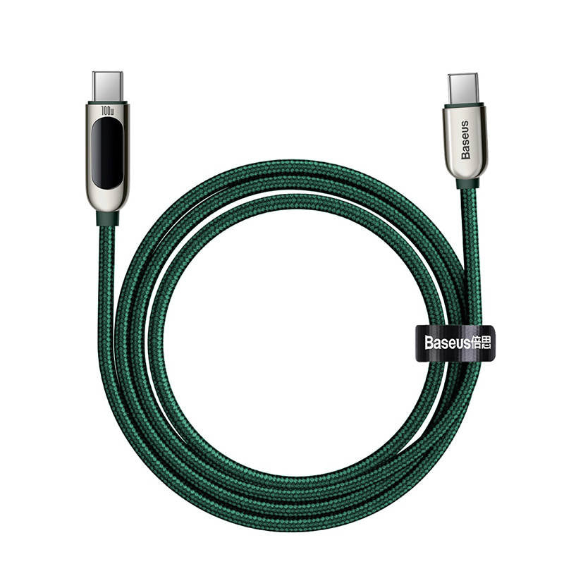 Cable USB-C to USB-C Baseus Display, 100W, 2m (green) - Product Image 3