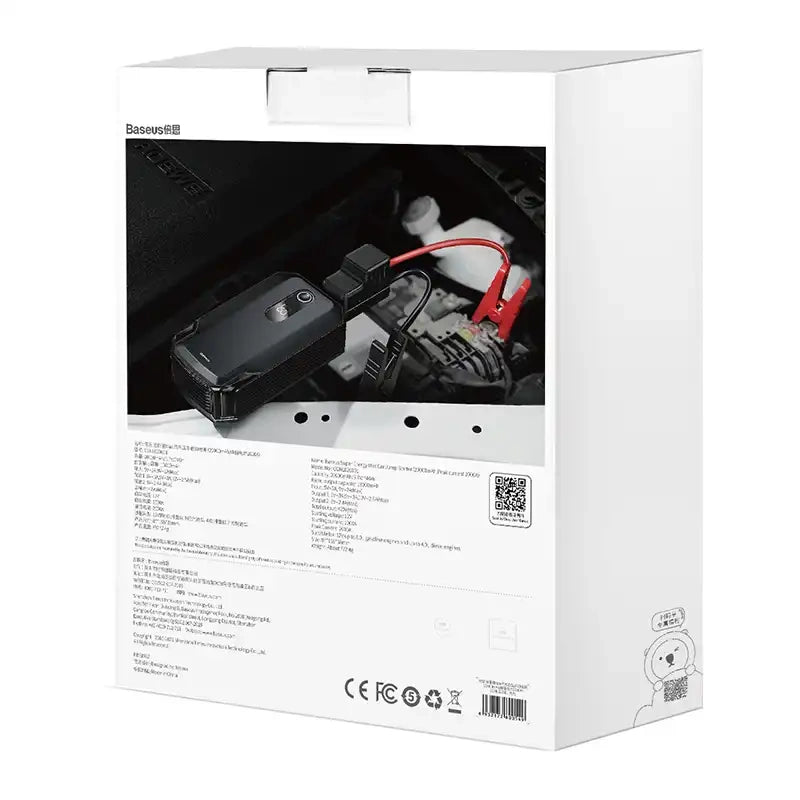 Powerbank / Baseus Super Energy Max Car Jump Starter, 20000mAh, 2000A, USB (Black) - Product Image 7