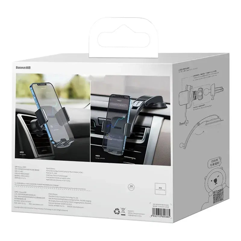 Car holder Baseus Easy Control Clamp for grille / dashboard (black) - Product Image 7
