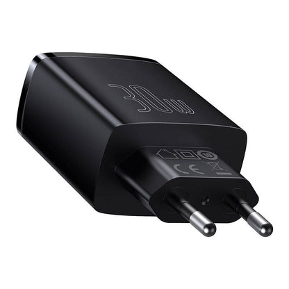 Charger Baseus Compact Quick Charger, 2xUSB, USB-C, PD, 3A, 30W (czarna) - Product Image 2