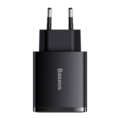Charger Baseus Compact Quick Charger, 2xUSB, USB-C, PD, 3A, 30W (czarna) - Product Image 4
