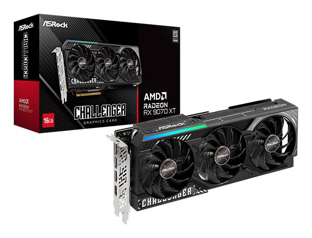Graphics Card ASROCK AMD Radeon RX 9070 XT 16 GB GDDR6 256 bit PCI Express x16 5.0 Active RX9070XTCL16G