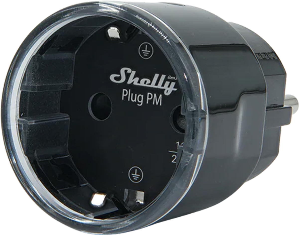 Shelly Plug PM Gen3 Matter 13A smart socket, black - Image 1