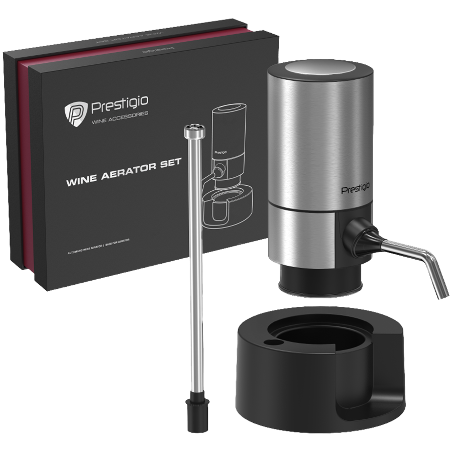 Battery Operated Electric Wine Dispenser With Stainless Steel Tube — PRESTIGIO