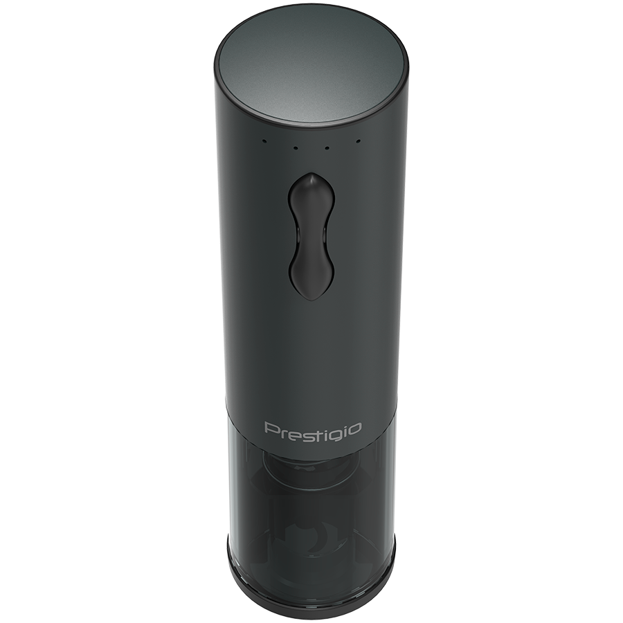 Bolsena, Electric wine opener with Prestigio Logo, aerator , vacuum preserver, Black color