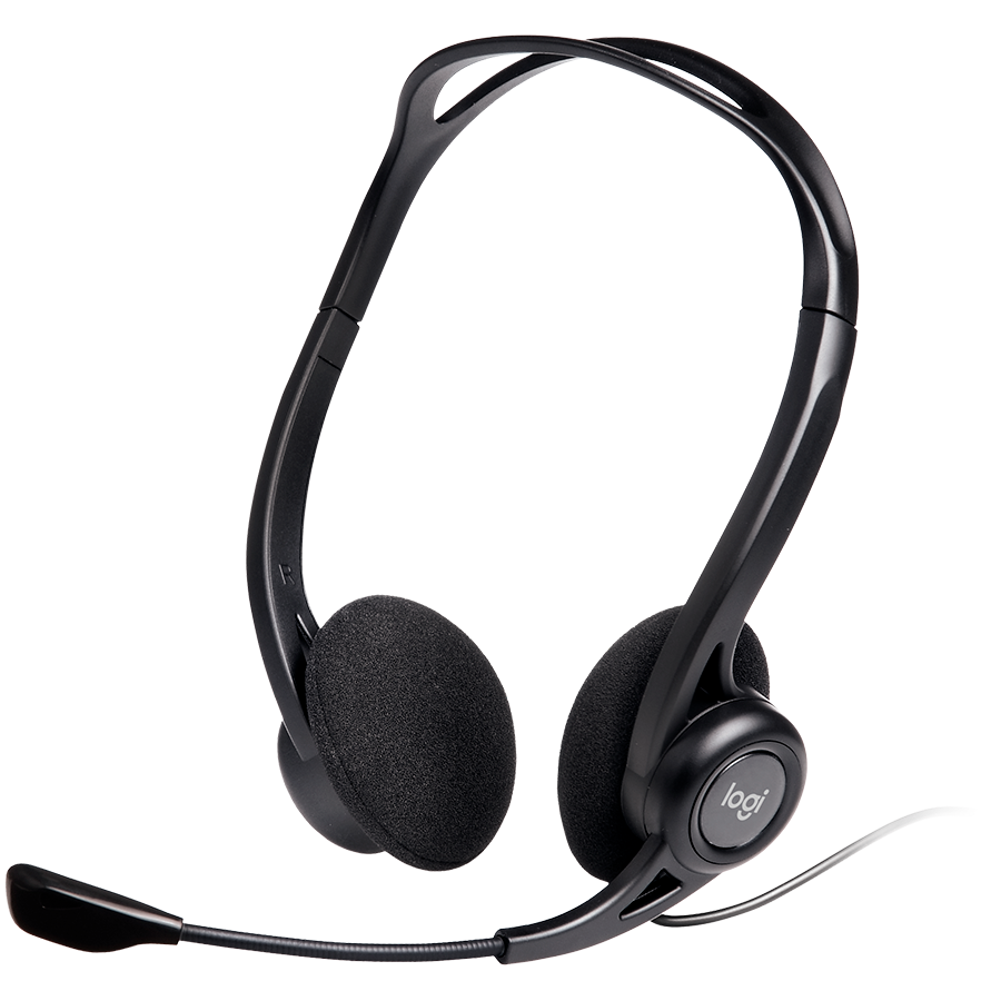LOGITECH PC960 Corded Stereo Headset BLACK