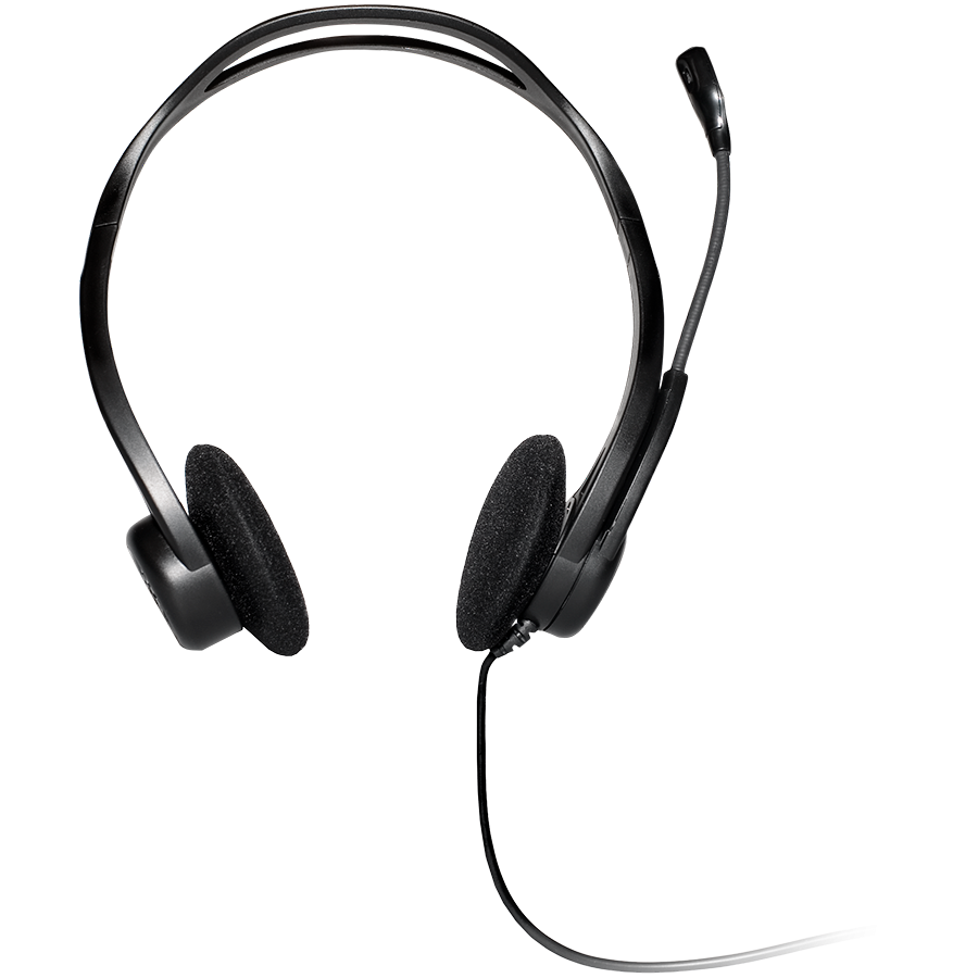 LOGITECH PC960 Corded Stereo Headset BLACK