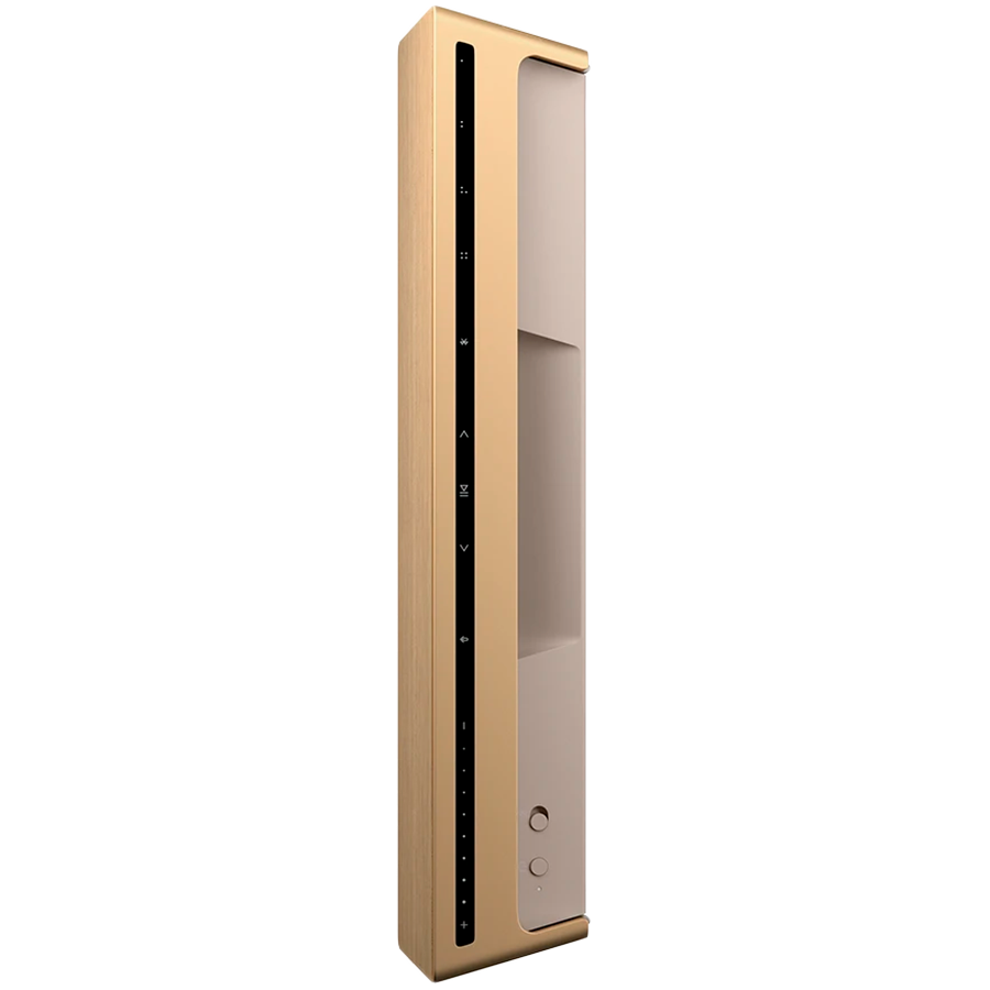 Beosound Level Speaker Gold Tone Alu (Cover Light Oak) — BANG & OLUFSEN