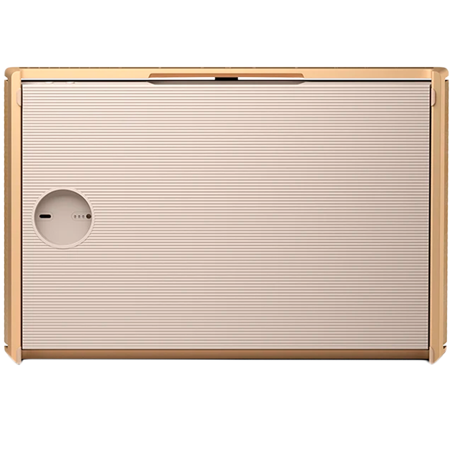Beosound Level Speaker Gold Tone Alu (Cover Light Oak) — BANG & OLUFSEN