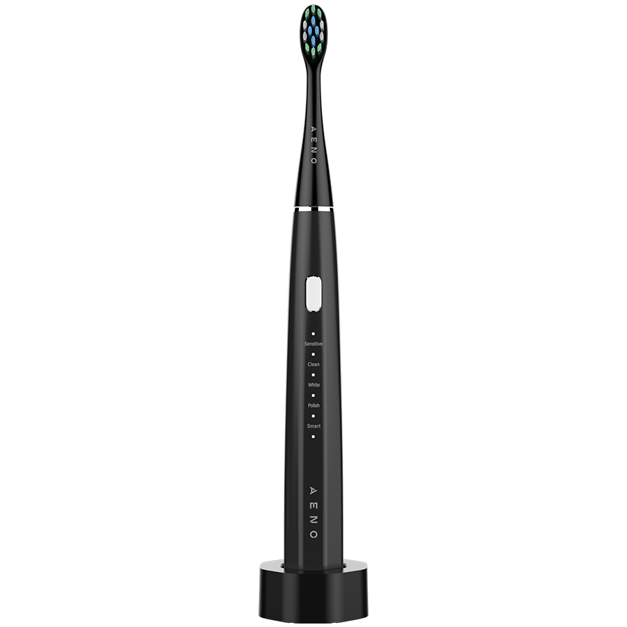 AENO SMART Sonic Electric toothbrush, DB2S: Black, 4modes +8 smart, wireless charging, 46000rpm, 90 days without charging, IP