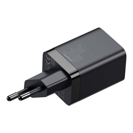 Baseus Super Si Pro Quick Charger USB + USB-C 30W (black) - Product Image 1