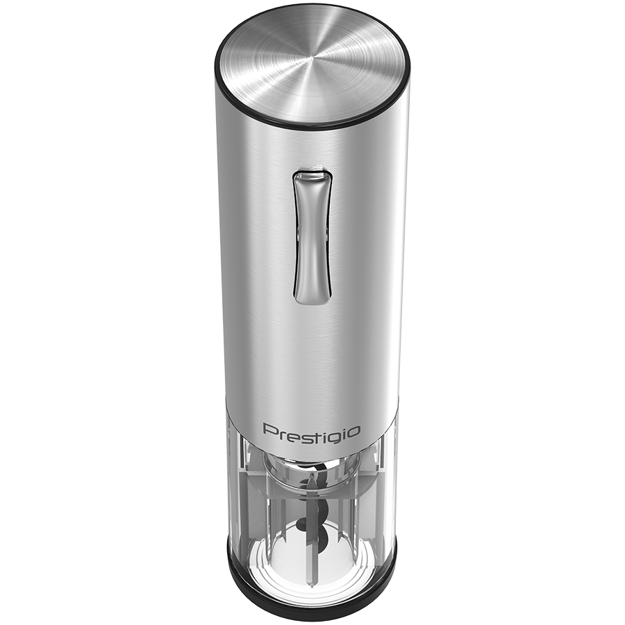 Nemi, Electric wine opener, aerator, vacuum preserver, Silver color — PRESTIGIO
