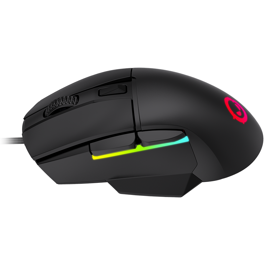 LORGAR Jetter 357, gaming mouse, Optical Gaming Mouse with 6 programmable buttons, Pixart ATG4090 sensor, DPI can be up to 80