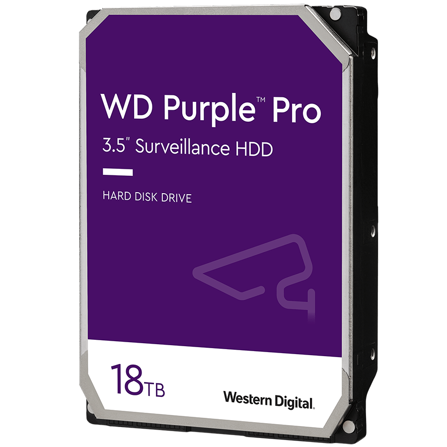 HDD AV WD Purple Pro (3.5'', 18TB, 512MB, 7200 RPM, SATA 6 Gb/s) — WESTERN DIGITAL