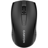 CANYON MW-7, 2.4Ghz wireless mouse, 6 buttons, DPI 800/1200/1600, with 1 AA battery ,size 110*60*37mm,58g,black