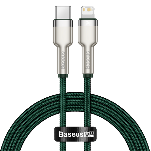 USB-C cable for Lightning Baseus Cafule, PD, 20W, 1m (green) - Product Image 1