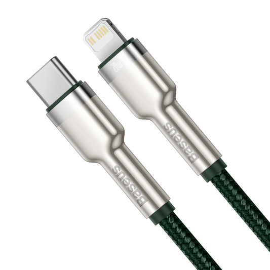 USB-C cable for Lightning Baseus Cafule, PD, 20W, 1m (green) - Product Image 2