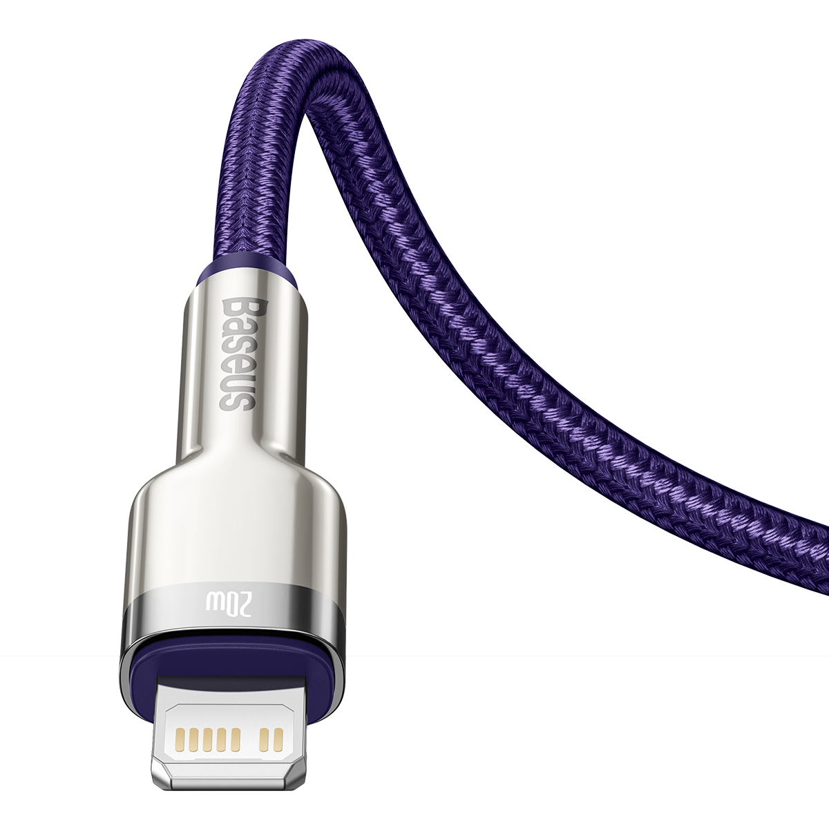 USB-C cable for Lightning Baseus Cafule, PD, 20W, 1m (purple) - Product Image 6