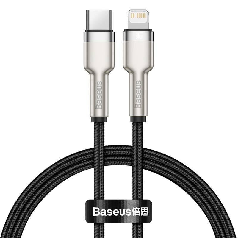 USB-C cable for Lightning Baseus Cafule, PD, 20W, 0,25m (black) - Product Image 2