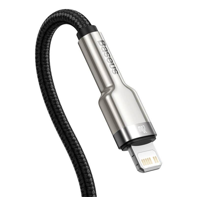 USB-C cable for Lightning Baseus Cafule, PD, 20W, 0,25m (black) - Product Image 6