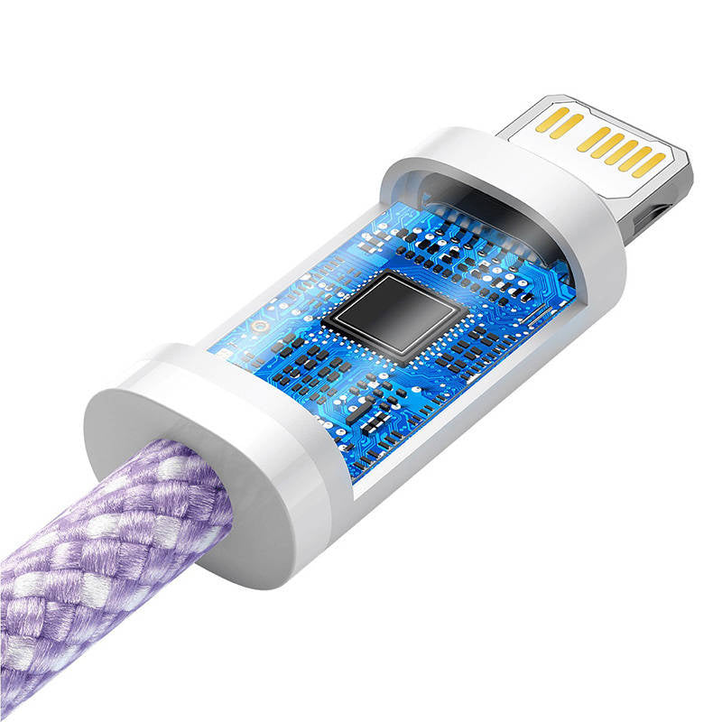USB-C cable for Lightning Baseus Dynamic Series, 20W, 2m (purple) - Product Image 5