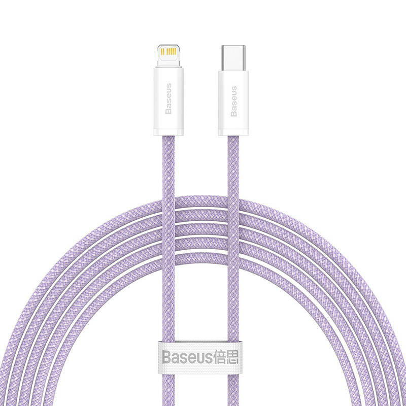 USB-C cable for Lightning Baseus Dynamic Series, 20W, 2m (purple) - Product Image 2