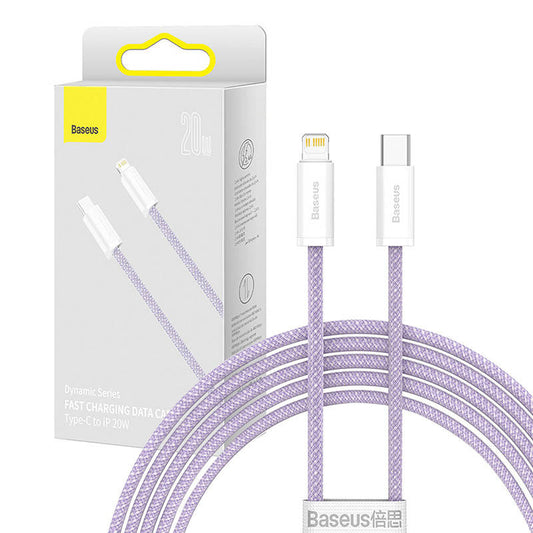 USB-C cable for Lightning Baseus Dynamic Series, 20W, 2m (purple) - Product Image 1