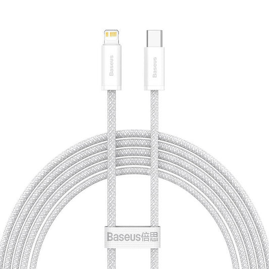 USB-C cable for Lightning Baseus Dynamic Series, 20W, 2m (white) - Product Image 2