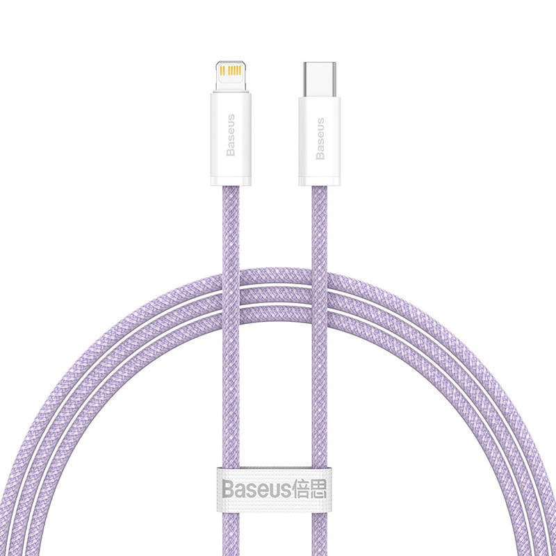 USB-C cable for Lightning Baseus Dynamic Series, 20W, 1m (purple) - Product Image 2