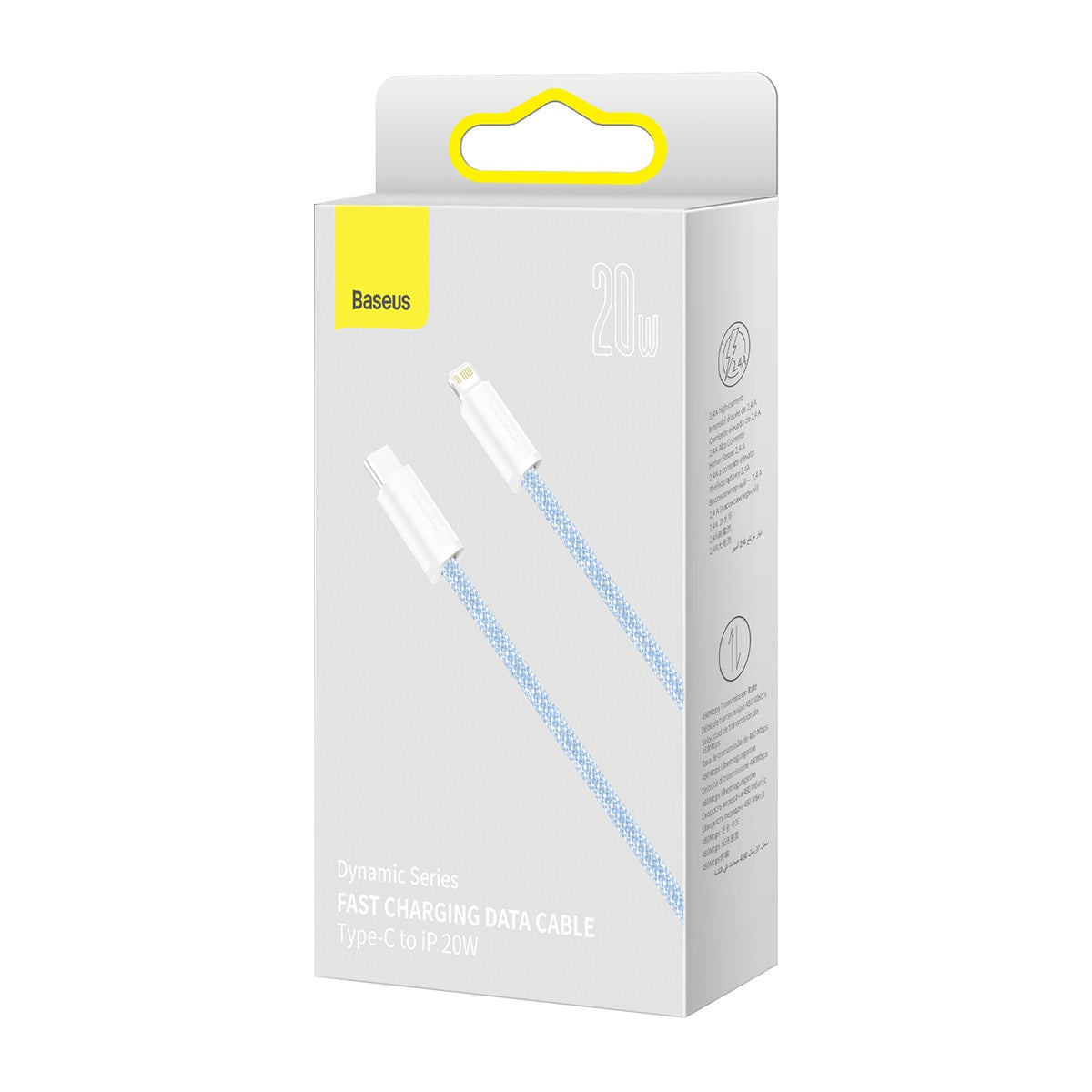 USB-C cable for Lightning Baseus Dynamic Series, 20W, 1m (blue) - Product Image 7