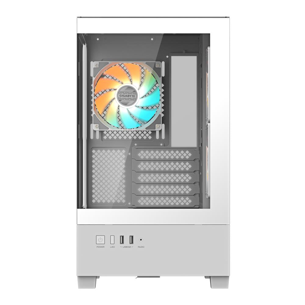 Case GIGABYTE GB-C201PI MidiTower Case product features Rackmountable/Accessory/Transparent panel Not included MicroATX MiniITX Colour White GB-C201PI