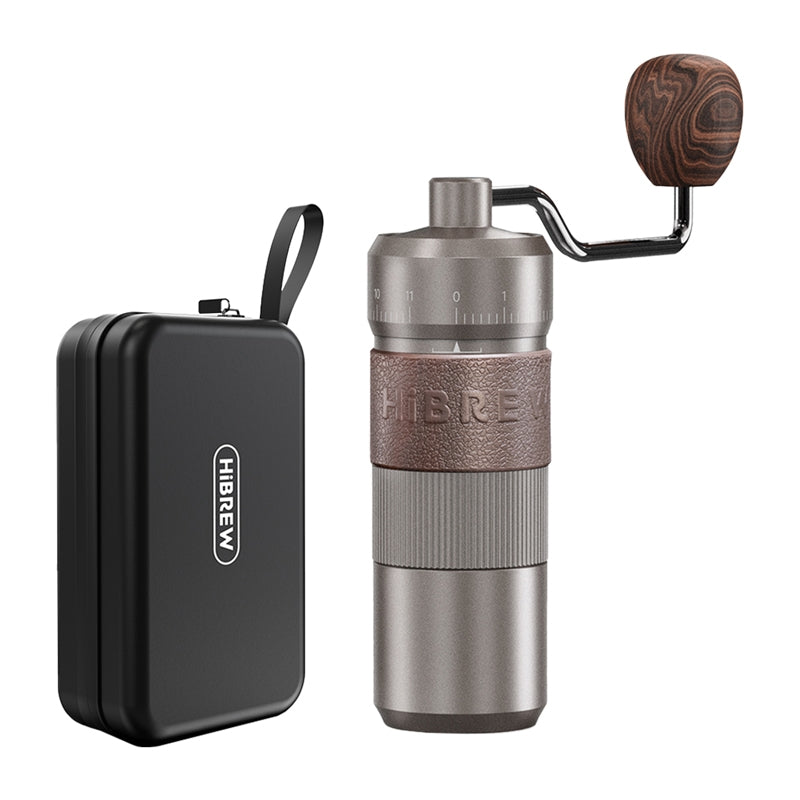 HiBREW G4B manual coffee grinder with adjustable grind. - Image 1