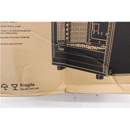 SALE OUT. Fractal Define 7 Black Solid | Fractal Design | Define 7 Solid | E-ATX | ATX | Black | DAMAGED PACKAGING