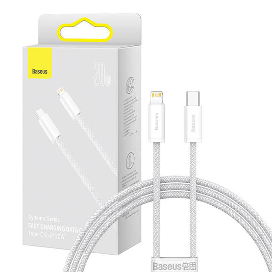 Baseus Dynamic USB-C cable for Lightning, 23W, 1m (white) - Product Image 1