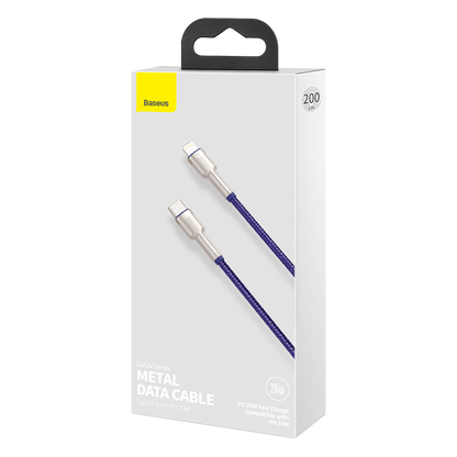 Baseus Cafule Series USB-C cable for Lightning, 20W, 2m (purple) - Product Image 3