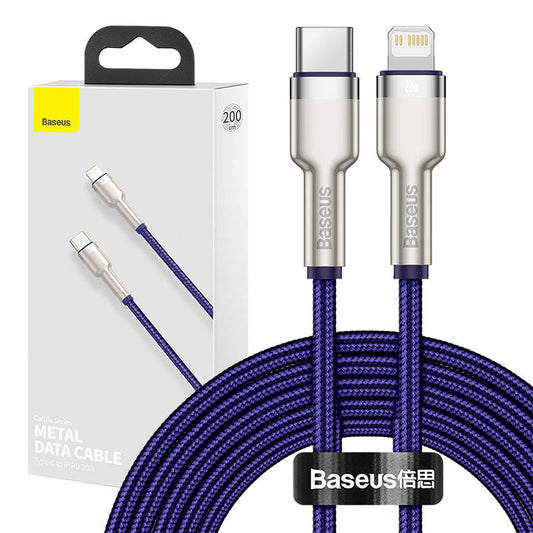 Baseus Cafule Series USB-C cable for Lightning, 20W, 2m (purple) - Product Image 1